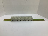 Telemecanique AB3-RV162U Terminal blocks Lot of 8 Mounted on Din Rail