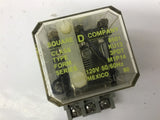 Square D 8501-KU13 120V Relay w/ 8501-NR82 Base 10A 300VAC