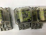 Square D 8501-KU13 120V Relay w/ 8501-NR82 Base 10A 300VAC Lot Of 3