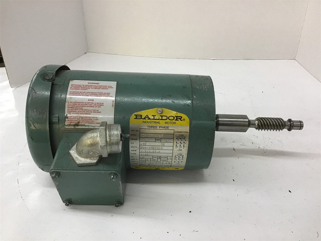 Baldor 33-1971-423 .17 Hp AC Motor 208-230/460 Volts 1800 Rpm 4P 48CZ Frame