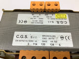 C.G.S EN 60742 50/60 Hz 600 VA 100 VA Transformer