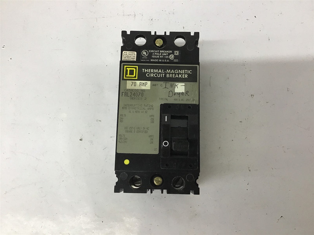 Square D FAL24070 Circuit Breaker 70A