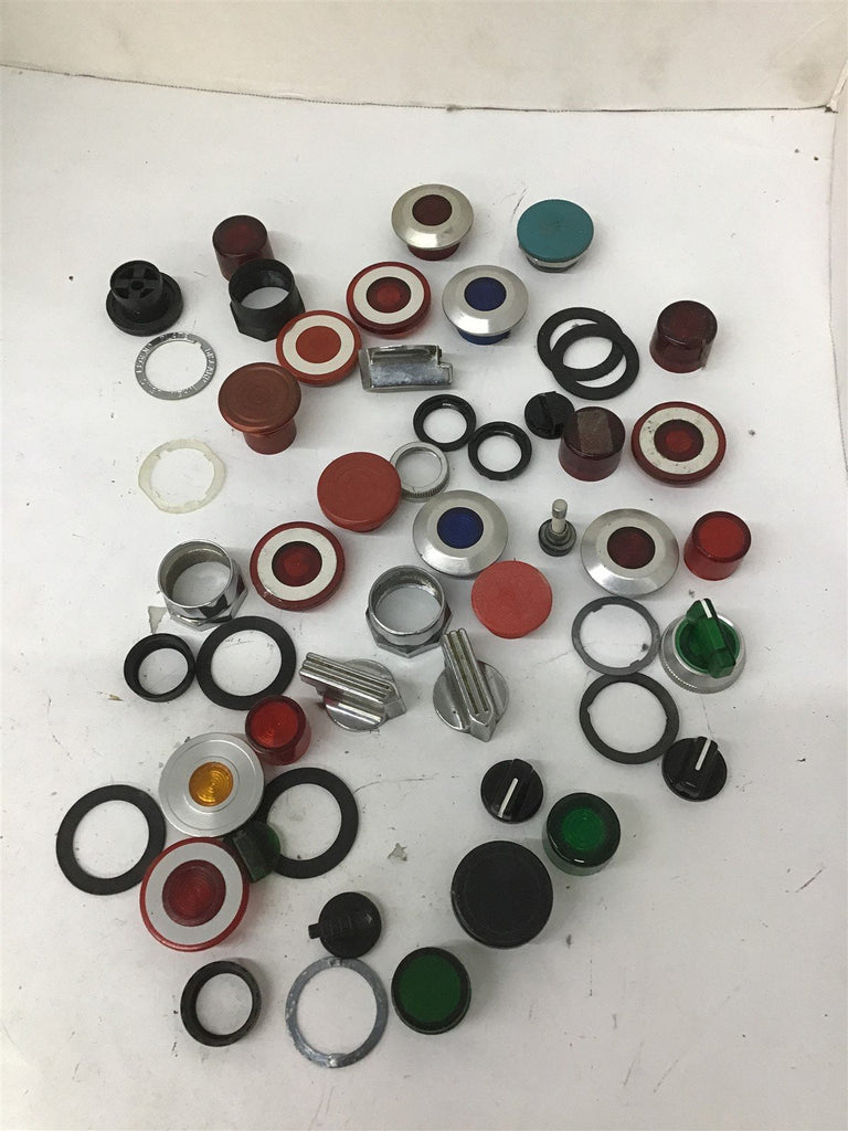 Switches/Pushbuttons W/ Accessories Lot Of 19