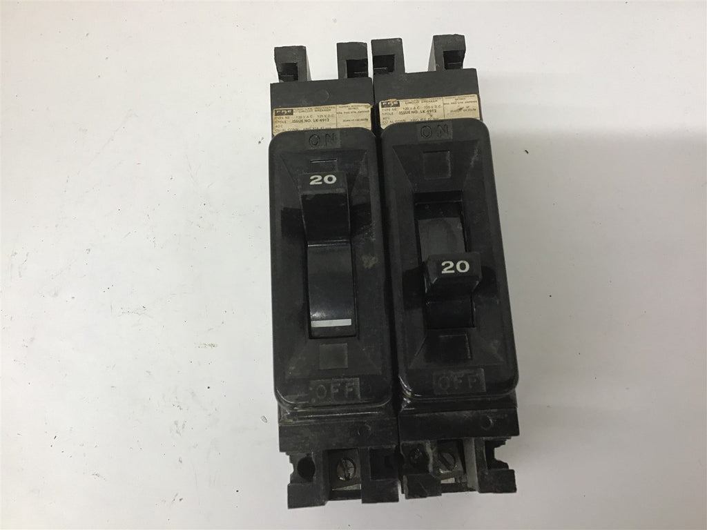 FPE LK-4912 Circuit Breaker 20 A 1 Pole Lot Of 2