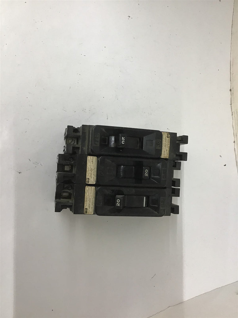 FPE LK-4912 Circuit Breaker 20 A 1 Pole Lot Of 3