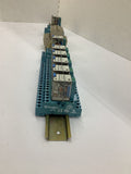 Finder 55.34.9.024.5040 Power Relay Lot of 7 W/ Din Rail 24 1/2" L 1 1/4" W