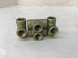 Parker Hydraulic / Pneumatic Fittings 1/2" NPT T Fittings Lot Of 4