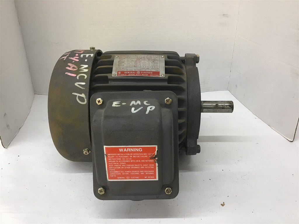 General Electric 5K143SC305 3/4HP 230/460V 1155 RPM 6 P 143T 3 PH 60 Hz TEFC