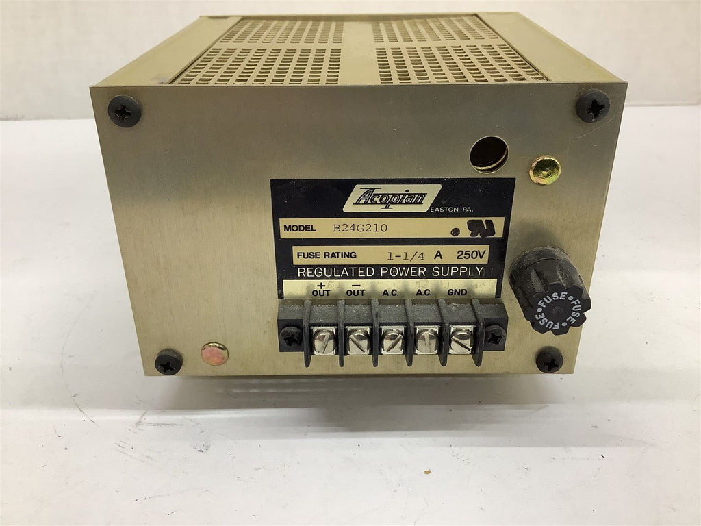 Acopian B24G210 Regulated Power Supply 1-1/4 A 250 V