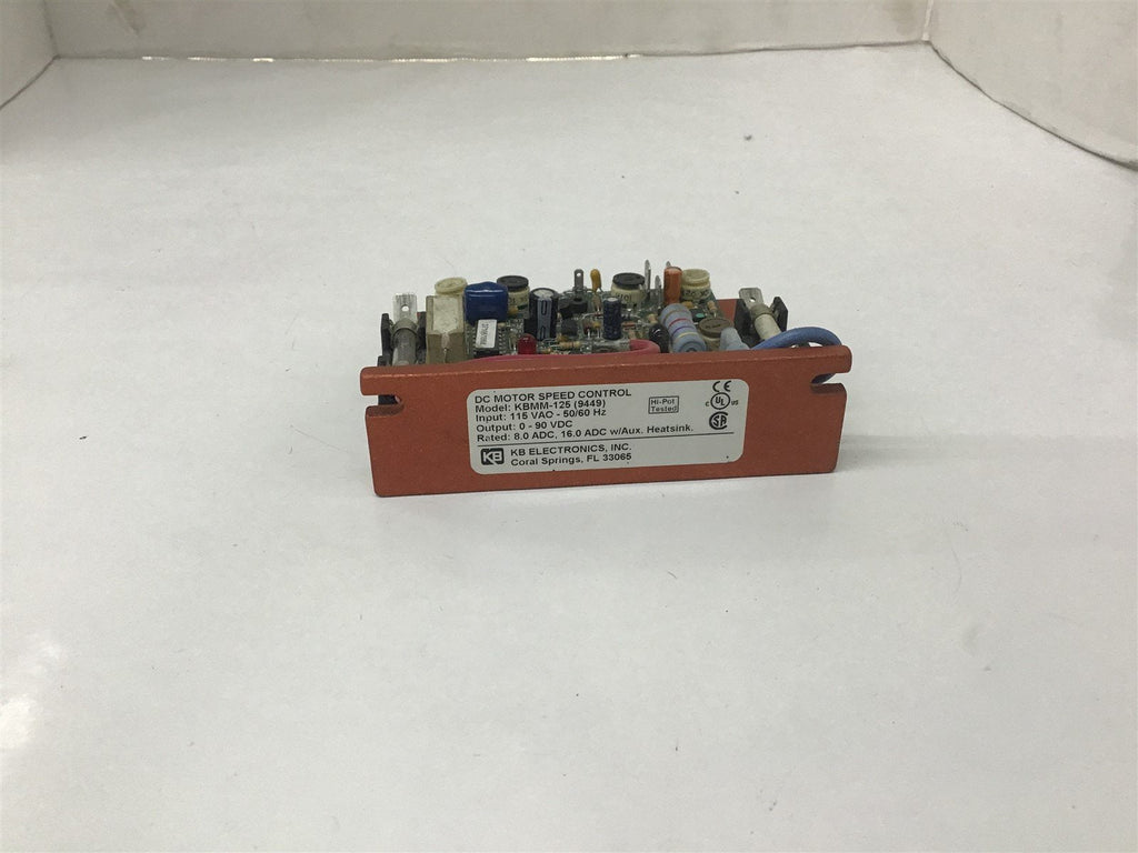 KB Electronics KBMM125 DC Motor Speed Control Board BME Bearings and