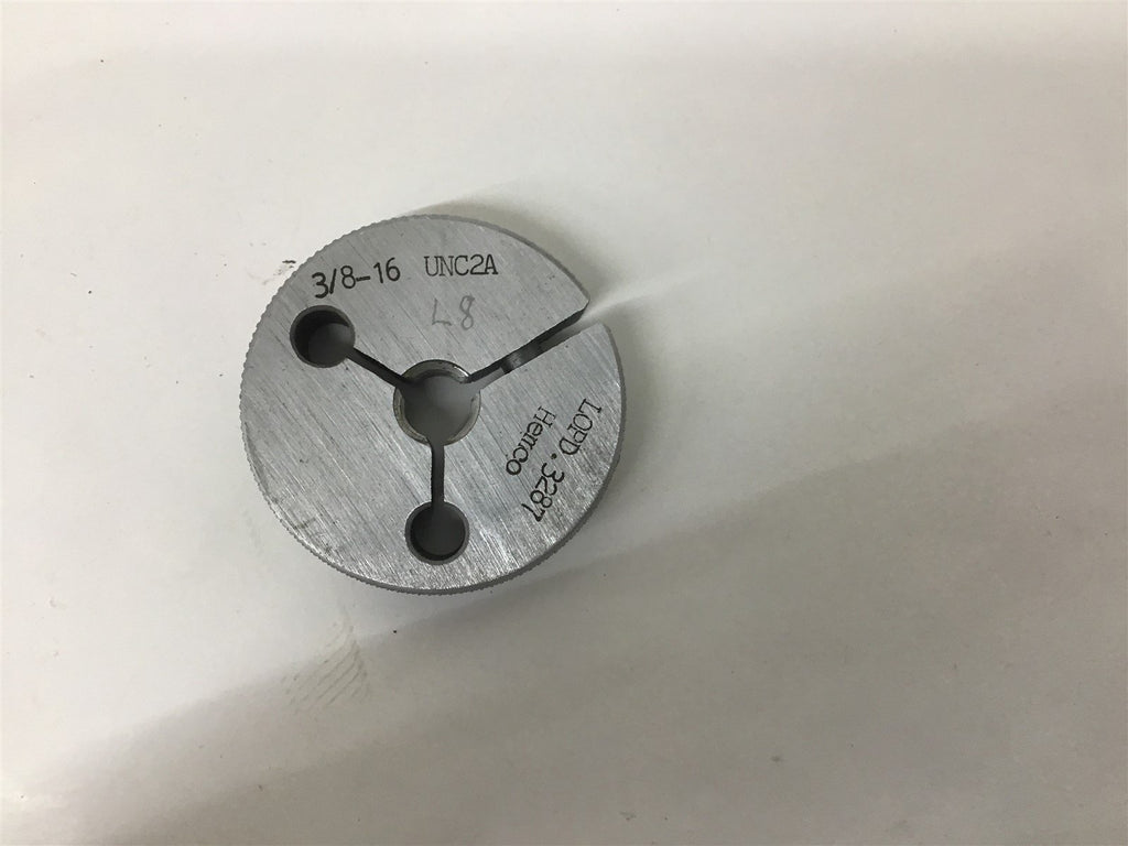 Hemco 3/8-16 UNC2A Thread Ring Gage GO .3287