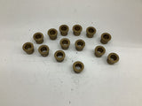 Brass Bushing OD 1-1/4" OD 1" ID 3/4" L 1" Lot Of 14