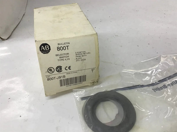 Allen-Bradley 800T-J91B Selector Switch 3-Position Spring Return – BME ...