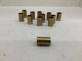 Brass Bushing L 1-1/4" ID 5/8" OD 3/4" Lot Of 12