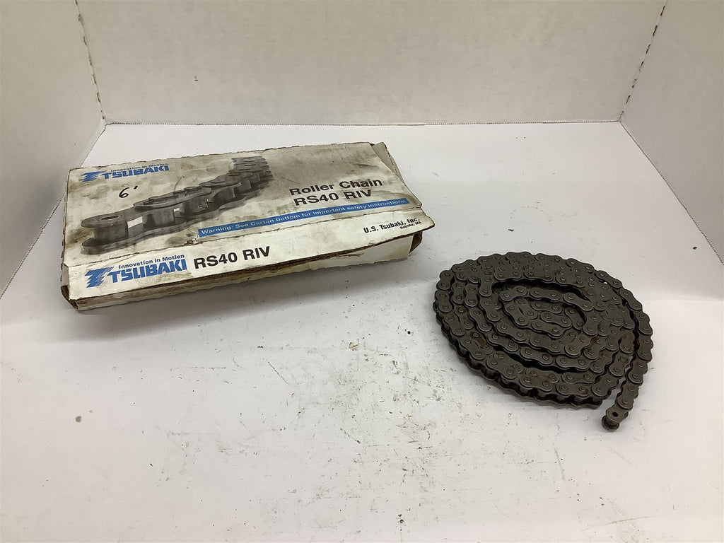 Tsubaki RS40 RIV Roller Chain 6'