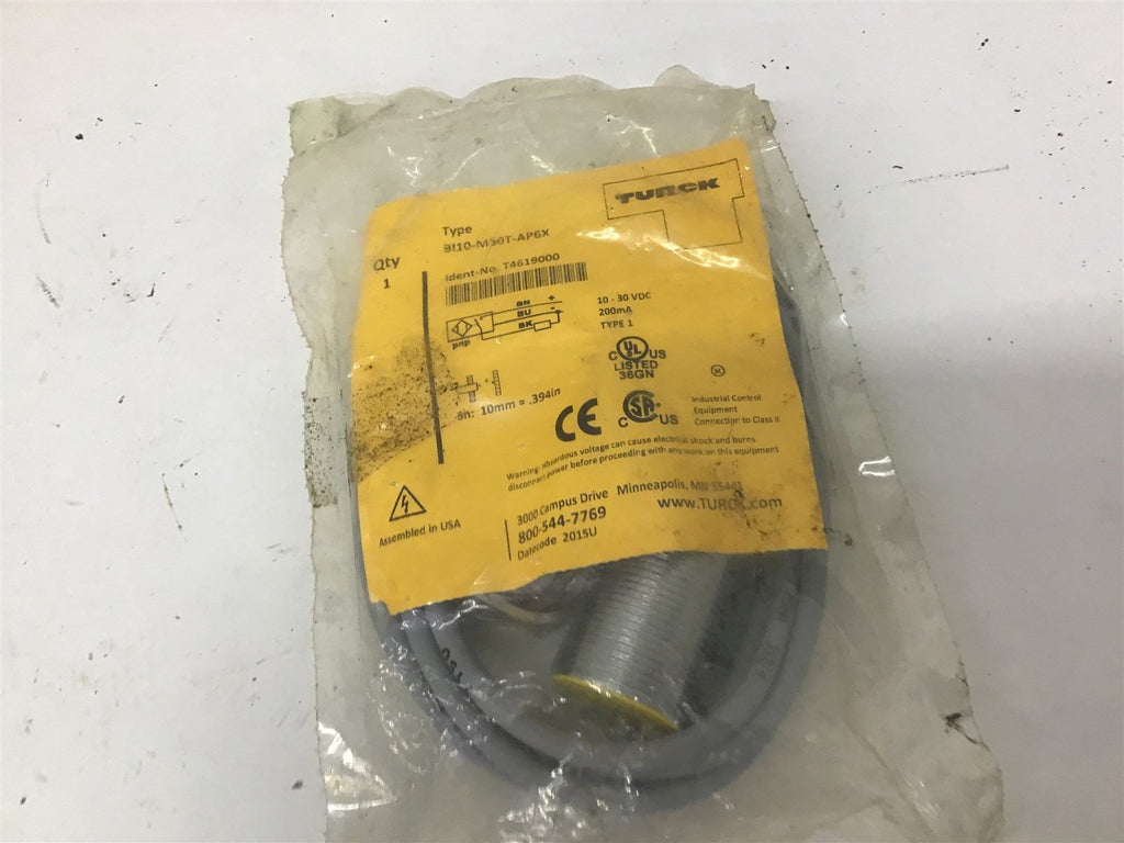 Turck BI10-M30T-AP6X Inductive Sensor 10-30 VDC 200 mA