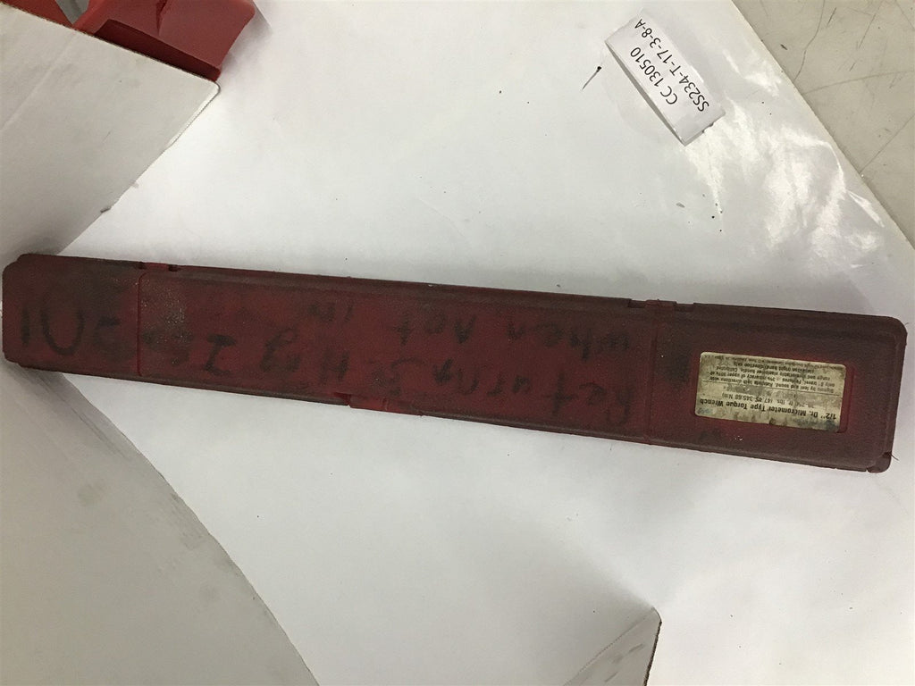 Napa 1/2" Drive Micrometer Type Torque Wrench BME Bearings and Surplus