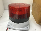 Tescor AV-4012-006 Audio and Visual Red Strobe Light 12 VDC