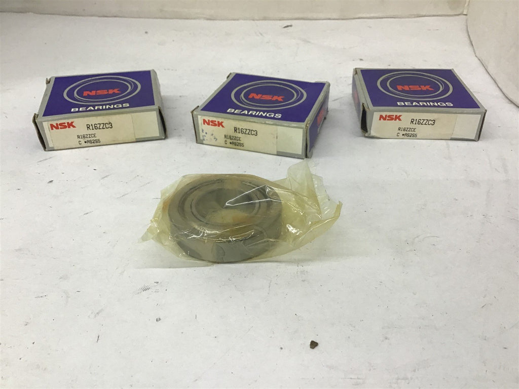 NSK R16ZZC3 Ball Bearing Lot Of 3