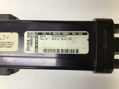 Tol O Matic BC212 SK41.25 Linear Slide Rodless Pneumatic Cylinder