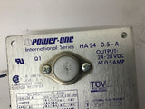 Power One HA 24-0.5-A Power Supply 24-28 VDC 0.5 Amp