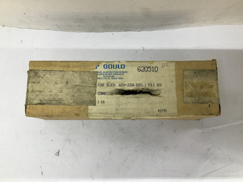 Gould 62051D Fuse Block 600V 200 A 1 P