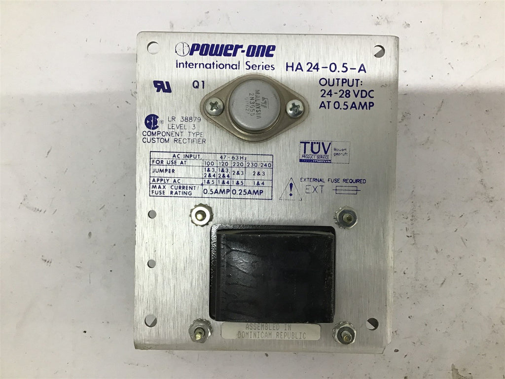 Power-One HA 24-0.5-A Power Supply 24-28 VDC 0.5 Amp