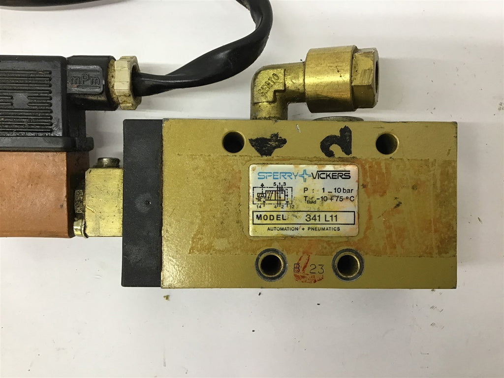 Sperry Vickers 341 L11 Solenoid Valve / Coil 1-10 bar