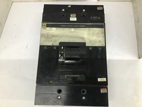 Square D MAL36800 Thermal-Magnetic Circuit Breaker 800 A 3 P