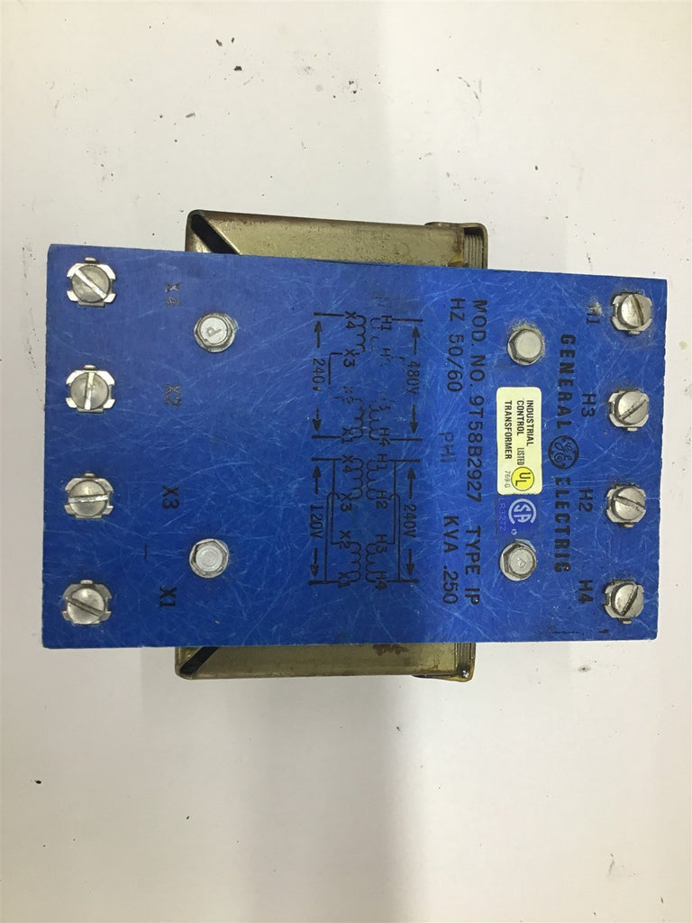 General Electric 9T58B2927 Transformer Type IP 50/60 Hz 0.250 KVA