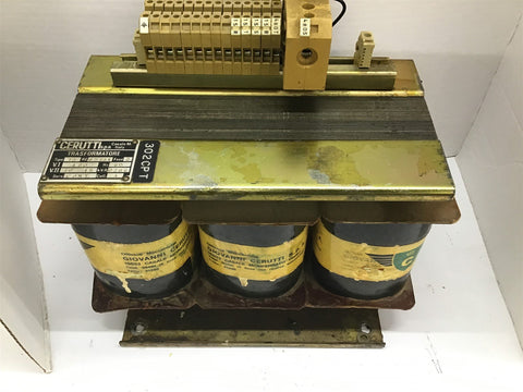 Cerutti 65731 Type TE Transformer 480 V 286 kVA 60 Hz 3 PH