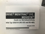 SEW Eurodrive 8229147.10 Drive Movitrac 31C Movidyn