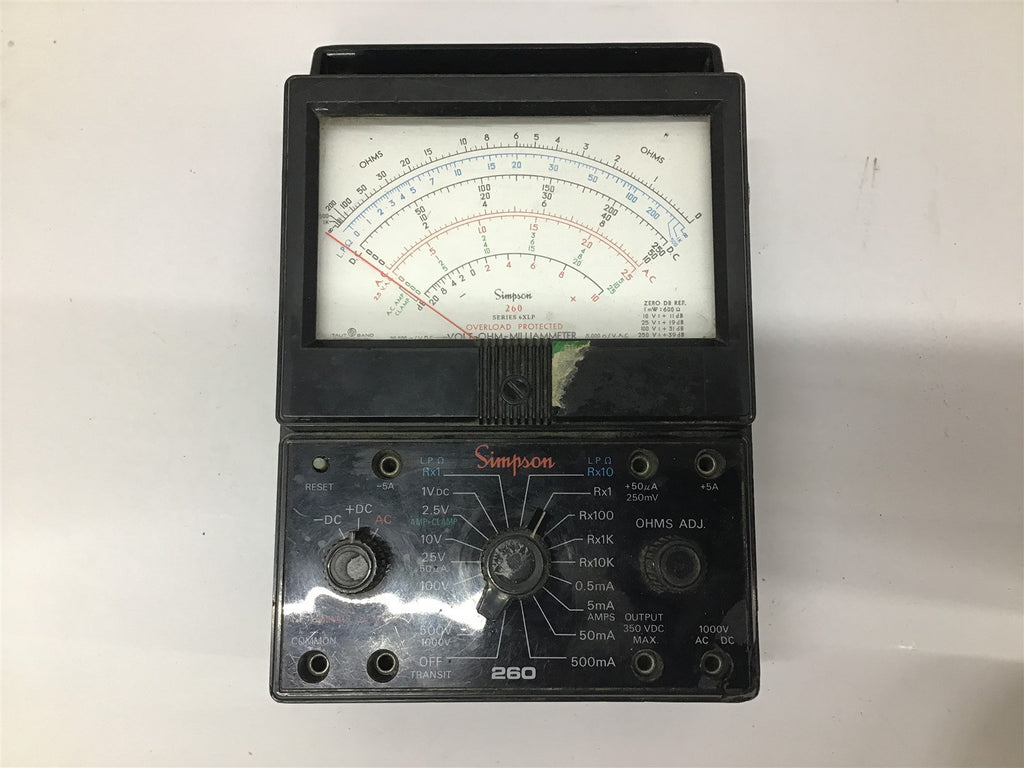 Simpson Electric Company 6-111844 Ohm and Volt Meter