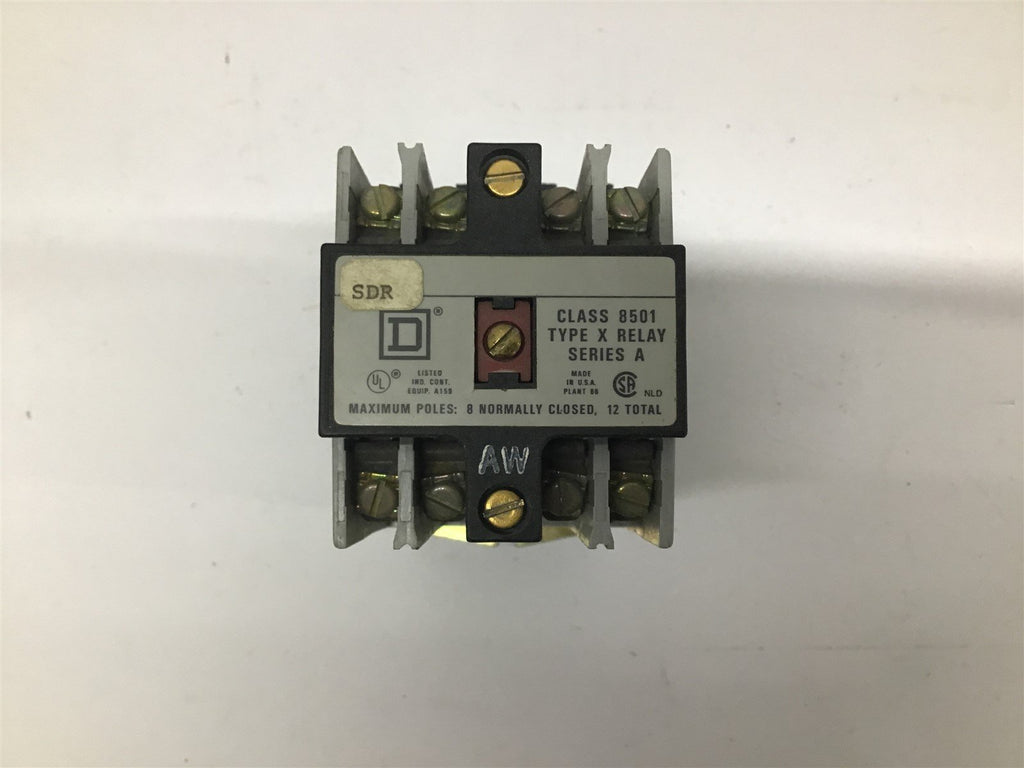 Square D Class 8501 Type X0 80 Series A Relay