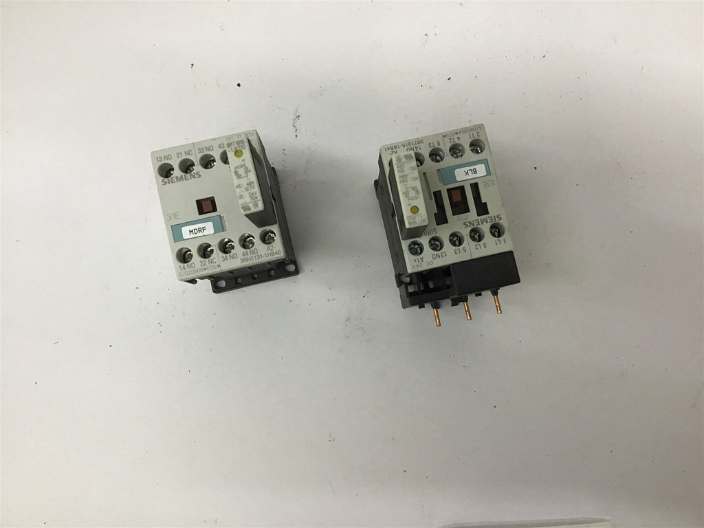 Siemens 3RH1131-1H840 Contactor 10 A 600 V Lot Of 2