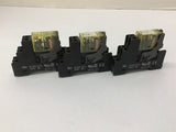 IDEC RJ2S-CL Relay W/ SJ2S-07L Lot Of 3