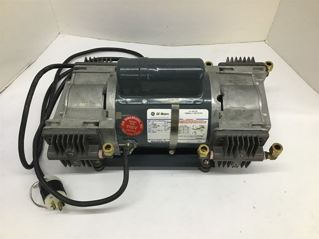 GE Motors 5KHC39QN9811T AC 1/3 HP 115/230 V 1725/1450 RPM 4P 48Y 1 PH 60/50 Hz