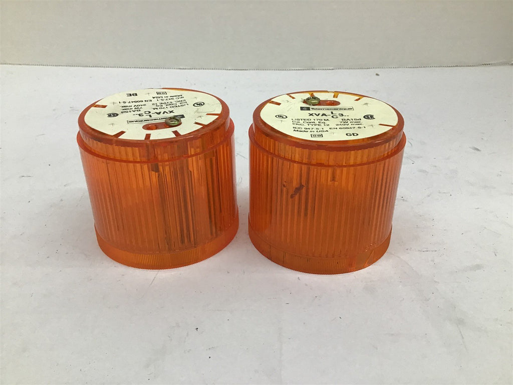 Telemecanique XVA-LC3 Orange Stack Light 7W 240V Lot Of 2