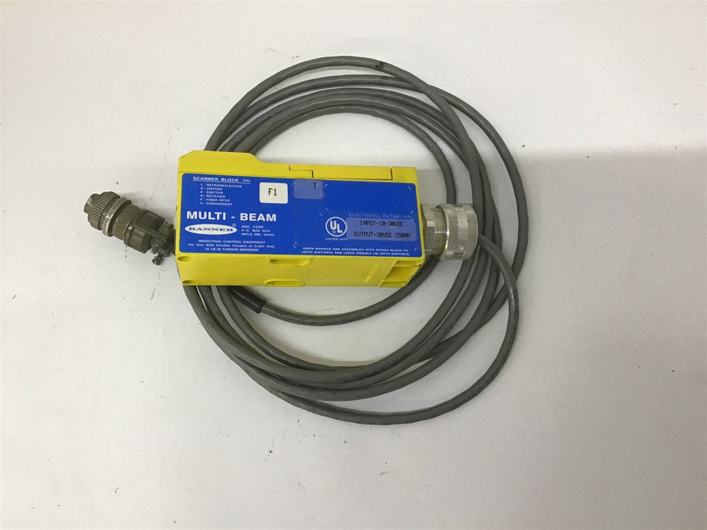 Banner Engineering F1 Multi-Beam Sensor 30 VDC 250 mA Cord 9'