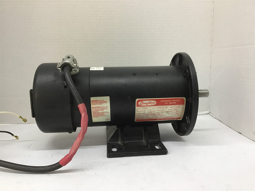 Dayton 2Z846B Permanent Magnet DC Motor 3/4 HP 102 V 2500 RPM 56/56C