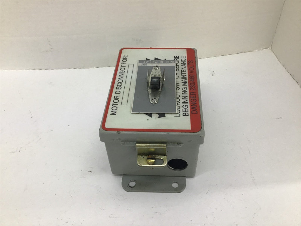 Manual Motor Disconnect Switch