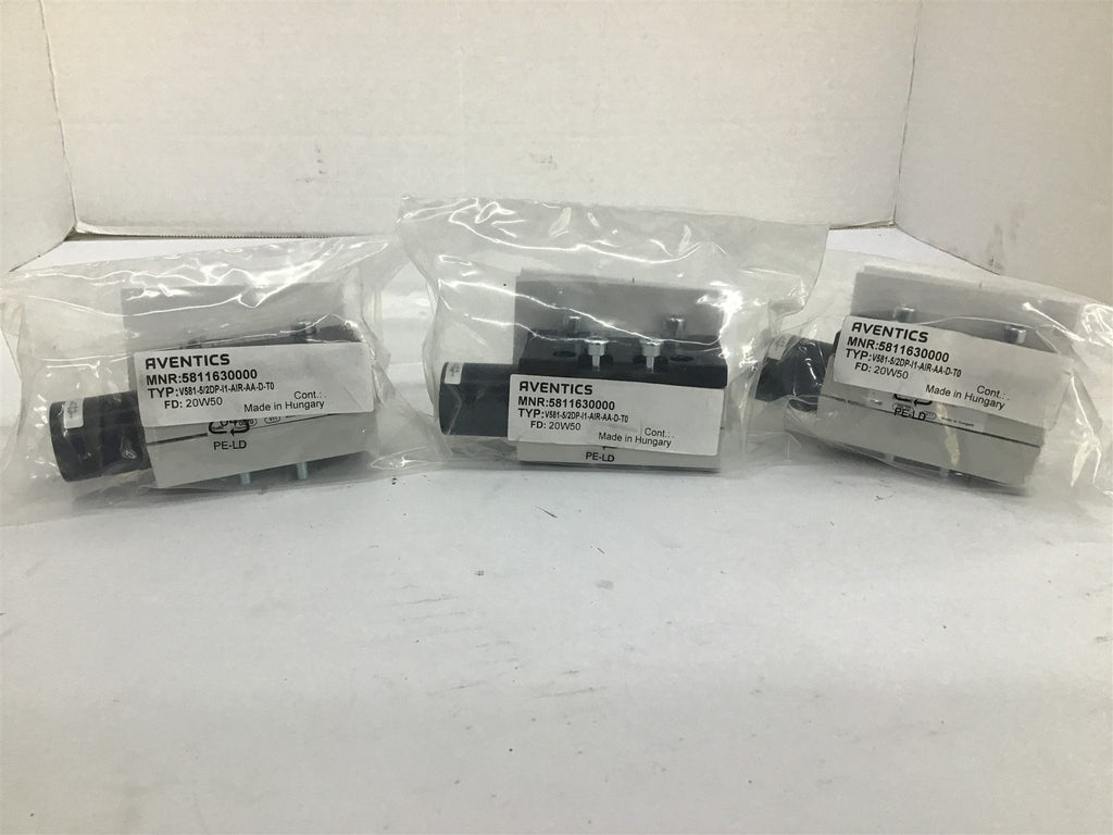 Aventics 5811630000 Solenoid Valve Lot Of 3