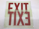 Western Fluorescent Light Co. Exit Sign 1' Length x 8" Wide Lot Of 2