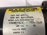 Baldor GPP7450 DC Motor 1/4HP 2.5AMP 90DCV 83OUT RPM 150Torq IN LBS 30:1Ratio