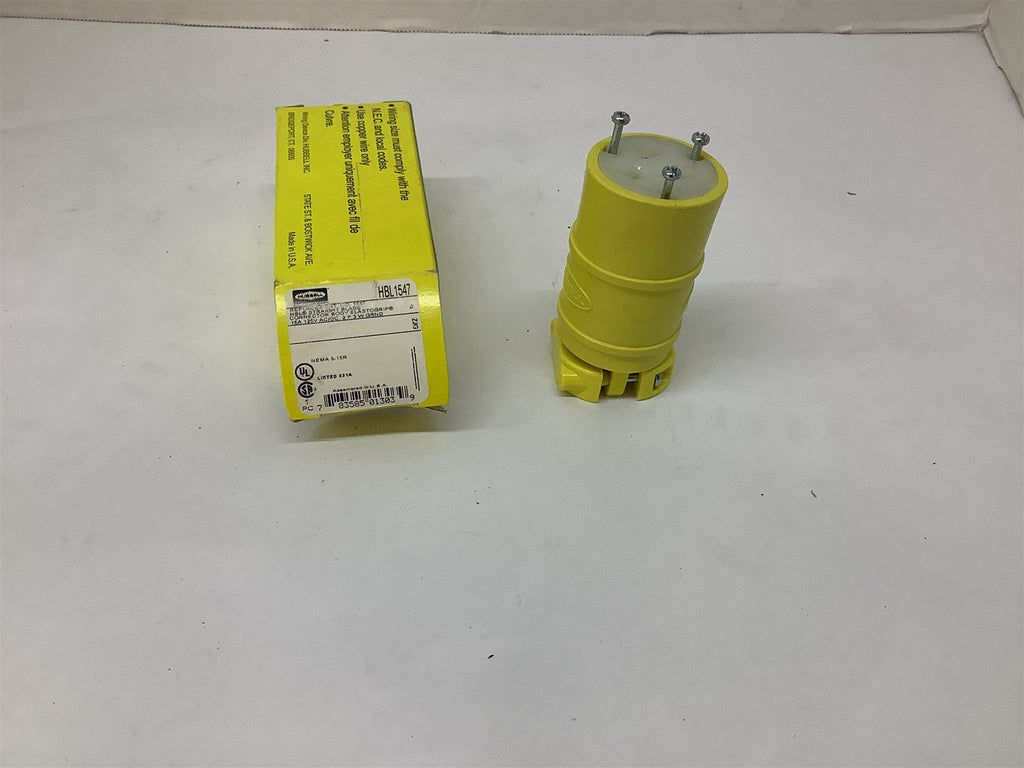 Hubbell HBL1547 Straight Blade Connector Body 16 A 125 V