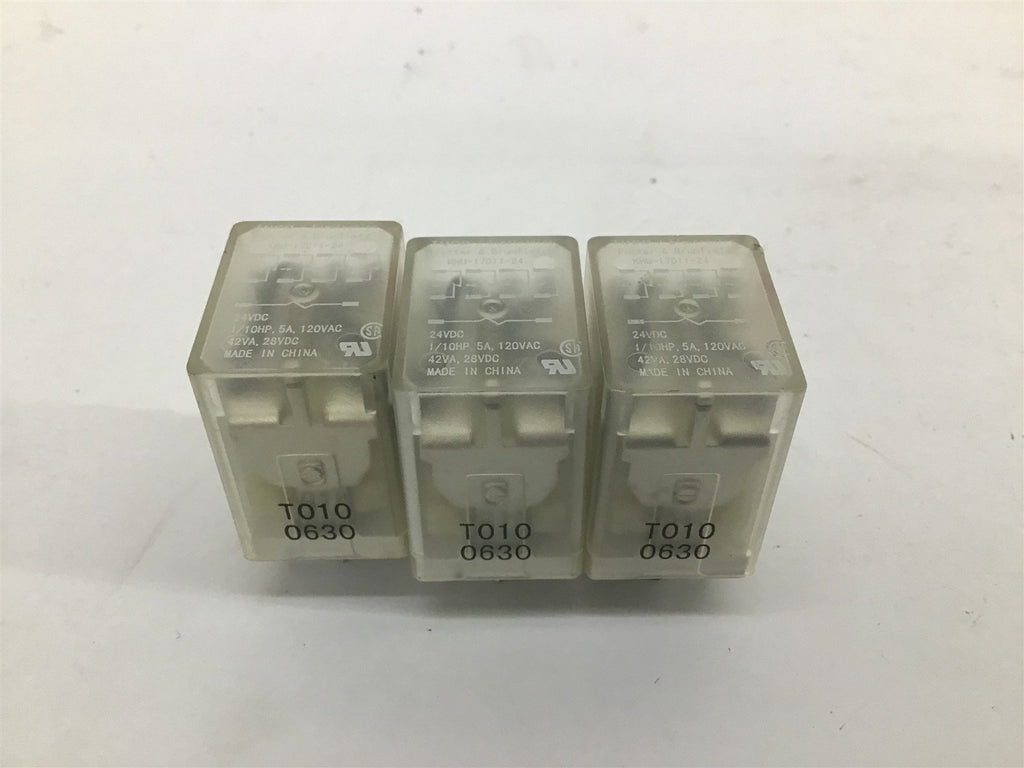 Potter and Brumfield KHU-17D11-24 Relay Lot Of 3