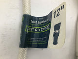 B and K 495-103 12" Toilet Supply Line 3/8" x 7/8" Lot Of 6