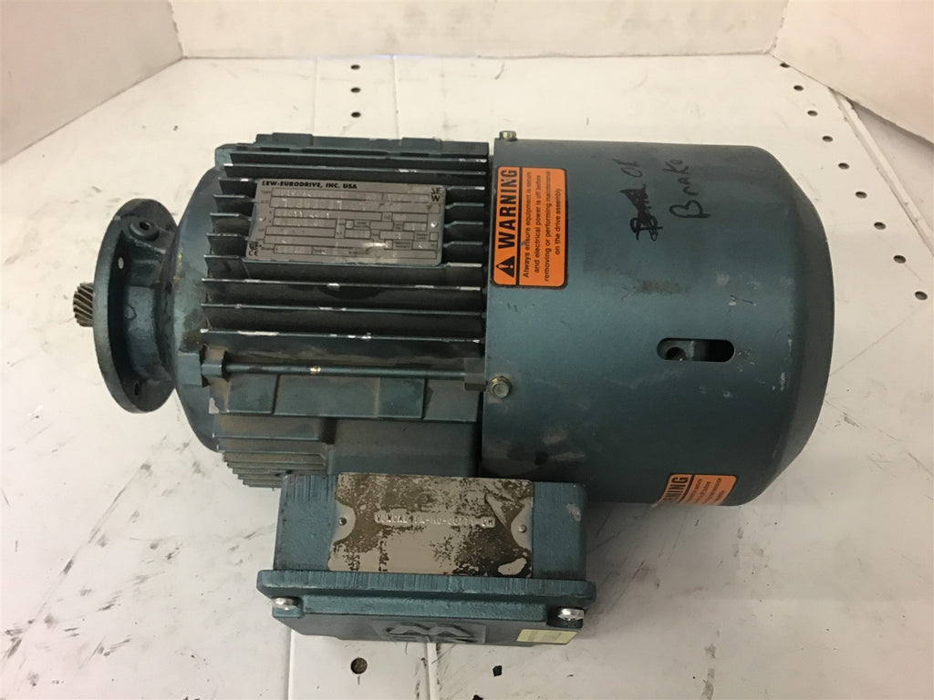 SEW-EURODRIVE Inc DFT90S4BKG2HBZ-MO Motor 1.5HP 230/460V 1740 RPM 3PH 60 Hz TEFC