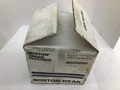 Boston Gear SSHF721-50K-B5-HS-P20 Right Angle Speed Reducer 0.66 HP 857 Torque