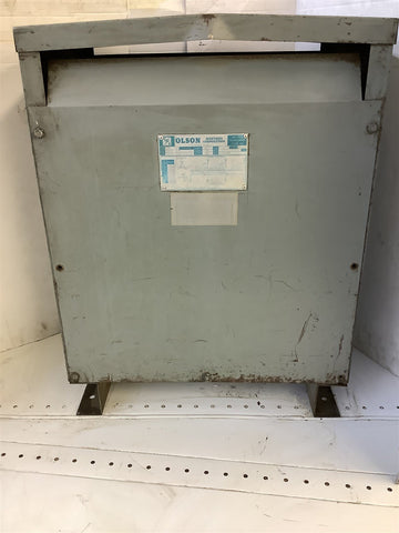 Olson 4511-AD Dry Type Transformer Class AA 27 kVA 3 PH 60 Hz 460 V